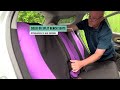 How to Install Car Rear Bench Seat Covers (Split Bench) | FH Group Auto FB051