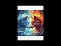 Ice wolf and Fire wolf