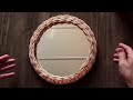 DIY Rattan Mirror - Rattan Craft - How Make Rattan Bamboo Mirror - Nursey