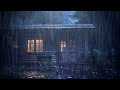 HEAVY RAIN and THUNDER on Tin Roof to Sleep Well | No more Insomnia with Rain Sounds