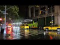Walking In The Rain At Night - Umbrella And City Sounds For Sleep & Relaxation