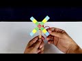 ทำพัดลมสีรุ้งจากลังกระดาษ ฝาขวด และไม้ไอติม | How to make a toy fan rainbow