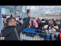 During Ramadan, hundreds of women are entering the Al AQSA Mosque via Qalandiya checkpoint