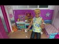 Barbie and Ken at Barbie’s Dream House with Sister Chelsea Cleaning and Too Many Pets Making Mess