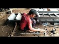 Proses pembuatan tangga besi | railing | langkah langkaj pembuatan tangga besi