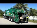 Big Waste Pro Autocar ACX McNeilus Rear Loader Garbage Truck Packing Trash