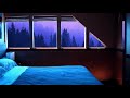 Fall Easily Into Sleep Instantly with Heavy Rain & Thunder Sounds In Forest Wooden House At Night