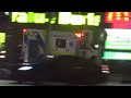 Engine 11 and ambulance negotiating evening traffic responding to medical call #HamOnt