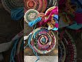 Create beautiful colourful baskets using fabric scraps