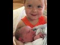 Funny Kid Meets Newborn for The First Time - Cute Baby Videos