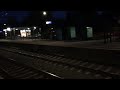 Train station at night