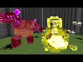 1 Ender Guardian Vs. 3 Mowzie's Mobs in Minecraft | 3vs1