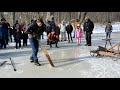 Ice harvesting like it was done in the 1800s on Pennsylvania farms