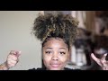 How to make your natural hair puff sit up high long & short hair friendly!