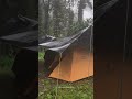 CAMPING IN HEAVY RAIN WITH THUNDERSTORMS #shorts