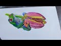 How to draw Frog with tulip | by Aditee Creations