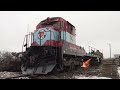 Scrapping of GE C36-7i locomotives / Слом американских тепловозов Ц36
