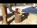 Chainsaw Carving Artist Turns A Log Into A Buffalo