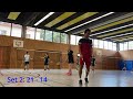 Badminton with friends in Stuttgart, Germany