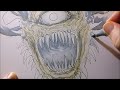 Relax And Calm Drawing A Beholder From Dungeons And Dragons