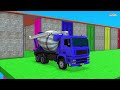 Vehicles JCB Cartoon, Car, School Bus, Cement Truck