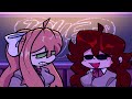 Close Chuckle but Monika and GF sings (FNF)