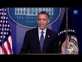 President Obama Delivers a Statement and Answers Questions from the Press