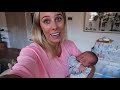 FIRST 48 HOURS!! Body After Birth + Bringing Our Newborn Home | Baby & Puppy Meet!