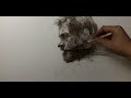 素描：欧美男星肖像系列——休杰克曼 狼叔谢幕 2倍速绘画过程清晰可见