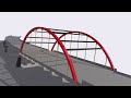 Tied Arch Bridge 3D model || Bridge Engineering