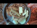Winter Overnight/Aquaquest Tarp Shelter/Pileated Woodpecker/Chicken Sausage, Potato/Homemade Bread