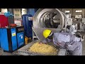 Longze-Industrial Full Automatic Gas Mushroom Caramel Popcorn Machin Popcorn Production Line