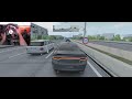 Dodge CHARGER SCATPACK cutting up DENSE TRAFFIC #nohesi #assettocorsa (Wheel Gameplay 4K)
