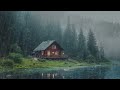 Beautiful and Relaxing Rain without Thunder for Sleeping - Rain on the Roof in the Misty Forest
