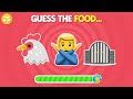 Guess The Food and Drink 🍒🍹 | Emoji Quiz Game