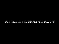 CP/M 3 Part 1 - Booting