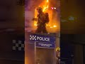 Police station set on fire in Sunderland