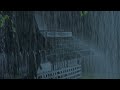 Perfect Sleep with Heavy Rainfall on the Roof & Mighty Thunder at Night | Relaxing Rain Sounds 10Hrs