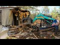 Demolishing a mobile home