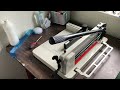 How to change/replace/flip the cutting stick on a heavy duty guillotine paper cutter