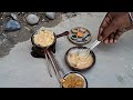 Mini Besan chilla recipe in miniature kitchen. Mini foods, tiny foods