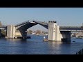 Draw Bridge In Action - Michigan, USA