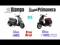 Vespa Primavera vs Peugot Django | Side by Side Comparison | Quick Specs & Price | 2023 Philippines