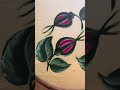 Easy rose buds painting tutorial for beginnershandpaintedfabricdesign #like , share and subscribe 🙏