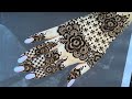 Very beautiful trending back hand mehndi design | Latest Trending Henna Design Tutorial by Thouseen