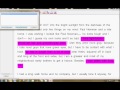 Pink Study Tools Toolbar in WYNN:  Highlighting