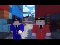 Edward vs. James in Minecraft Animation