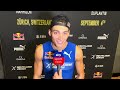 MONDO DUPLANTIS REACTS TO TAKING DOWN KARSTEN WARHOLM IN 100M EXHIBITION RACE RUNNING 10.37 SECONDS