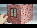 How To Make Miniature Brick Wall // DIY Dollhouse - Part 3