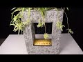 DIY Concrete RainFall Fountain Planter Pot ⛲ Cement Craft Ideas